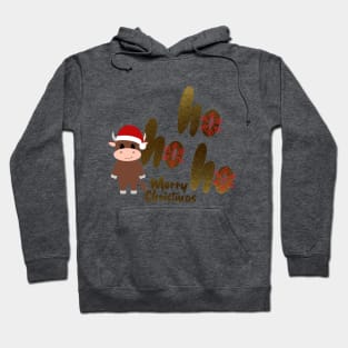 COW Santa Claus - Merry Christmas Hoodie